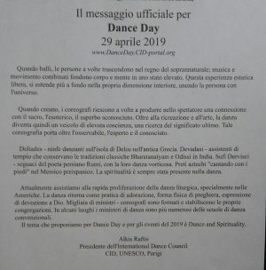 giornata mondiale della danza