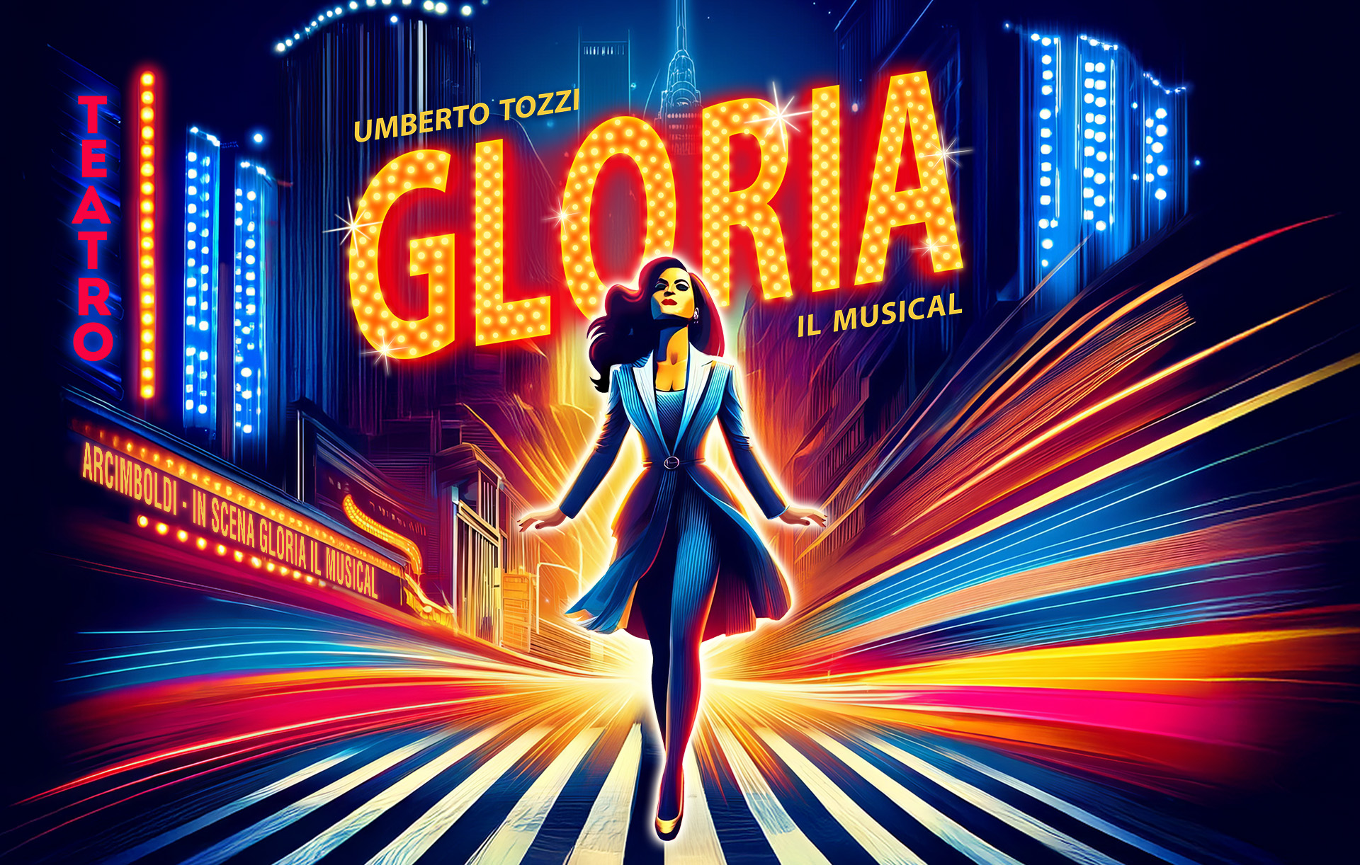Locandina dello spettacolo "Gloria - Il Musical"