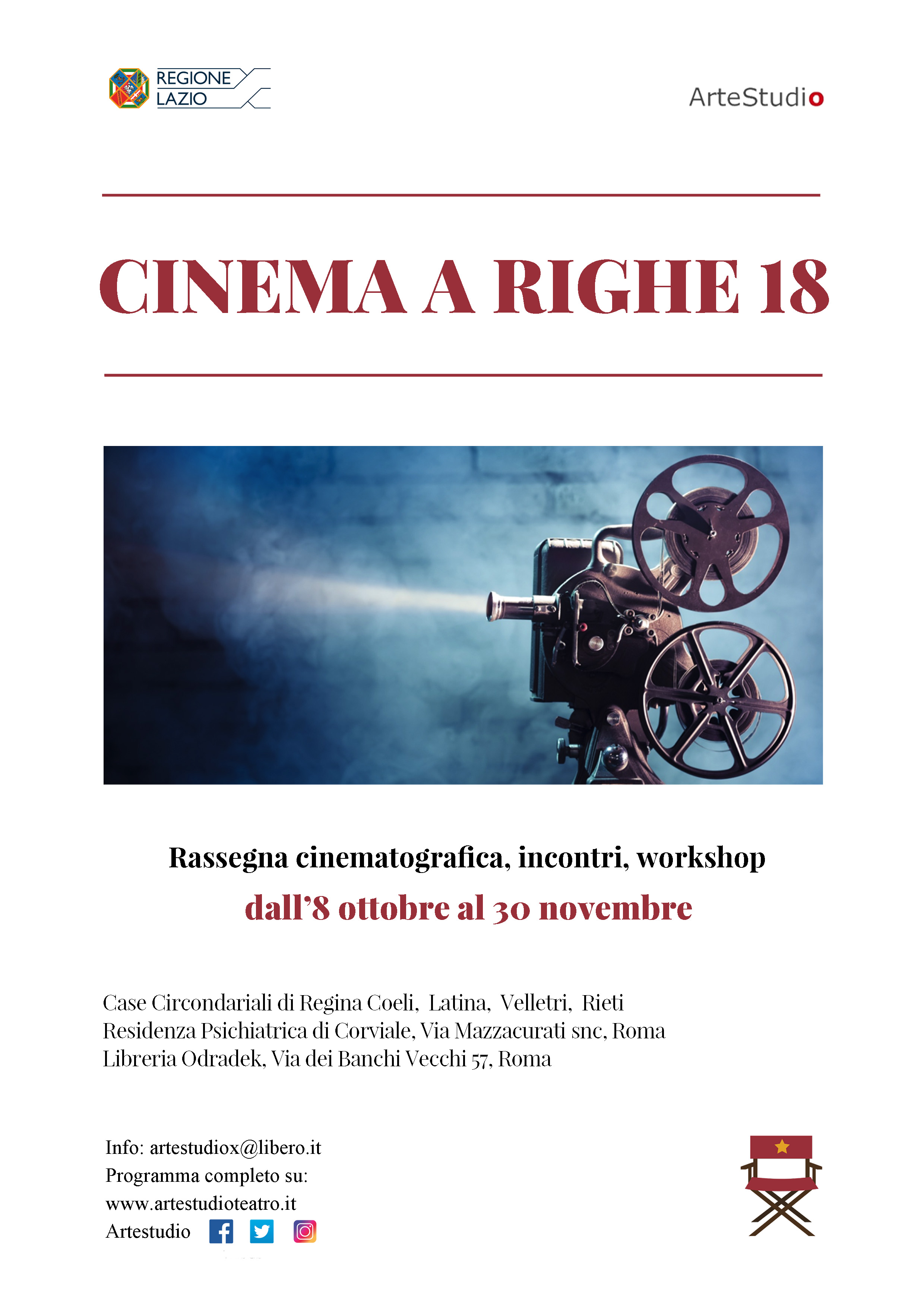 locandina cinema a righe 18