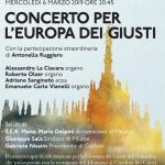 Concerto per l'Europa dei Giusti